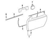 Mercedes Door Seal - Genuine Mercedes 1707270330