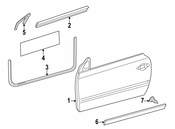 Mercedes Door Seal - Genuine Mercedes 2157200554