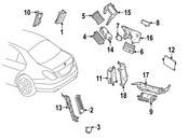 Mercedes Drive Motor Battery Pack Control Module Bracket - Genuine Mercedes 2235408802