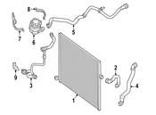 Mercedes Engine Coolant Hose - Genuine Mercedes 2135015782