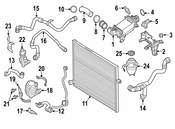 Mercedes Engine Coolant Hose - Genuine Mercedes 2535010984
