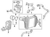 Mercedes Engine Coolant Hose - Genuine Mercedes 1332000052