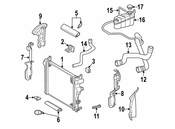 Mercedes Engine Coolant Overflow Hose - Genuine Mercedes 2205010682