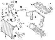 Mercedes Engine Coolant Overflow Hose - Genuine Mercedes 1725011025