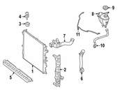 Mercedes Engine Coolant Overflow Hose - Genuine Mercedes 2225015125