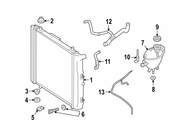 Mercedes Engine Coolant Overflow Hose - Genuine Mercedes 4635000305