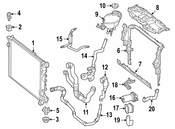Mercedes Engine Coolant Pipe - Genuine Mercedes 2125017084