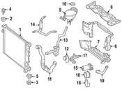 Mercedes Engine Coolant Pipe - Genuine Mercedes 2185012782