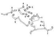 Mercedes Engine Coolant Pipe - Genuine Mercedes 2562030802