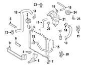 Mercedes Engine Coolant Reservoir Grommet - Genuine Mercedes 0009972781