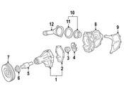 Mercedes Engine Coolant Thermostat Gasket - Genuine Mercedes 6012030076