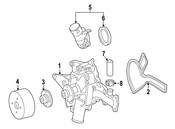 Mercedes Engine Coolant Thermostat Kit - Genuine Mercedes 1122030375