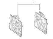 Mercedes Engine Cooling Fan Shroud - Genuine Mercedes 2035050355