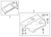 Mercedes Engine Cover Insulator - Genuine Mercedes 2781410087