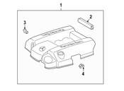 Mercedes Engine Cover Insulator - Genuine Mercedes 1120940141