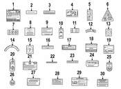 Mercedes Engine Decal - Genuine Mercedes 1665848305