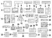 Mercedes Engine Decal - Genuine Mercedes 2925846200