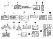 Mercedes Engine Decal - Genuine Mercedes 2135840800