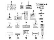 Mercedes Engine Decal - Genuine Mercedes 2115450600