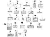 Mercedes Engine Decal - Genuine Mercedes 2305841179