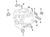 Mercedes Engine Mount - Genuine Mercedes 2302400017