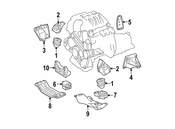 Mercedes Engine Mount - Genuine Mercedes 204240151764