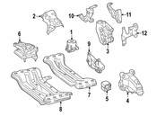 Mercedes Engine Mount - Genuine Mercedes 2532401100