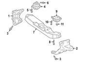 Mercedes Engine Mount - Genuine Mercedes 4632400600
