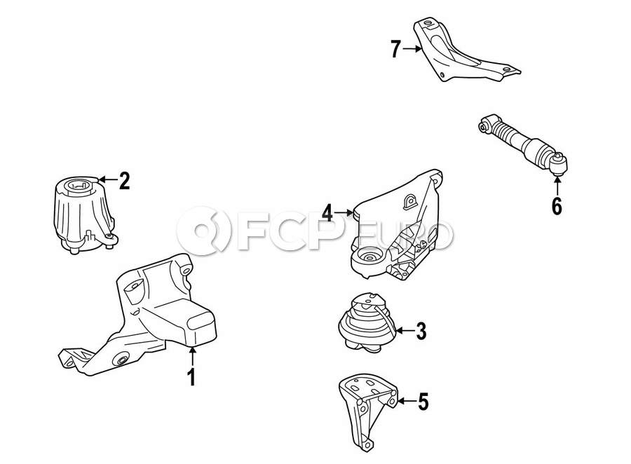 Mercedes Engine Mount Bracket - Genuine Mercedes 1782232400 | FCP Euro