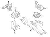 Mercedes Engine Mount Bracket - Genuine Mercedes 1772230100