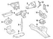 Mercedes Engine Mount Bracket - Genuine Mercedes 2782235004