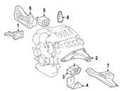 Mercedes Engine Mount Bracket - Genuine Mercedes 2732233304