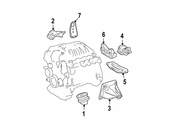 Mercedes Engine Mount Bracket - Genuine Mercedes 2722232304