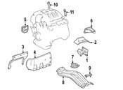 Mercedes Engine Mount Heat Shield - Genuine Mercedes 1632410034