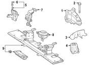 Mercedes Engine Mount Heat Shield - Genuine Mercedes 1672410700