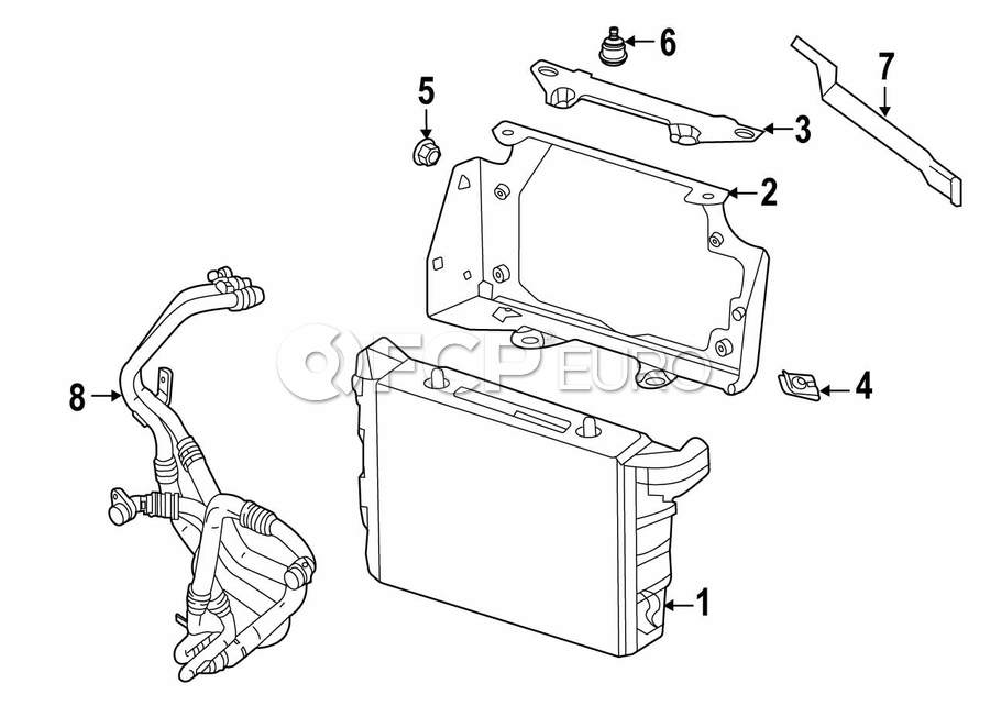 Mercedes Engine Oil Cooler Bracket - Genuine Mercedes 4635040500 | FCP Euro