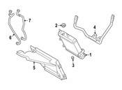 Mercedes Engine Oil Cooler Line - Genuine Mercedes 2105001672