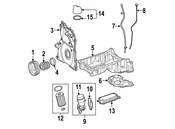 Mercedes Engine Oil Dipstick - Genuine Mercedes 6420100872