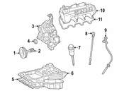 Mercedes Engine Oil Dipstick Tube - Genuine Mercedes 1110101466