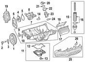 Mercedes Engine Oil Filter Element - Genuine Mercedes 1771805500