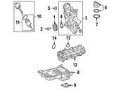 Mercedes Engine Oil Pan - Genuine Mercedes 2640140500