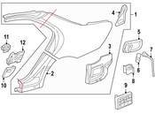 Mercedes Exterior Molding Clip - Genuine Mercedes 0079887678