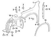 Mercedes Fender Bracket - Genuine Mercedes 1566280114