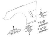 Mercedes Fender Emblem - Genuine Mercedes 2318170500
