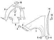 Mercedes Fender Insulator - Genuine Mercedes 2048891225