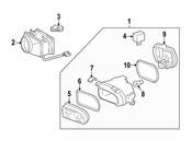 Mercedes Fog Light - Genuine Mercedes 2108200256