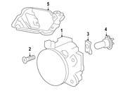 Mercedes Fog Light Bracket - Genuine Mercedes 1648890414