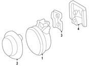 Mercedes Fog Light Cover - Genuine Mercedes 16388509816272