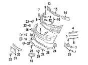 Mercedes Fog Light Trim - Genuine Mercedes 1648852823
