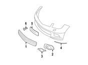 Mercedes Fog Light Trim - Genuine Mercedes 2048851874